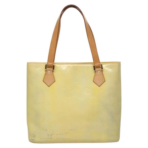 LOUIS VUITTON Monogram Vernis Houston Hand Bag Baby Blue M91005 - Picture 2 of 13